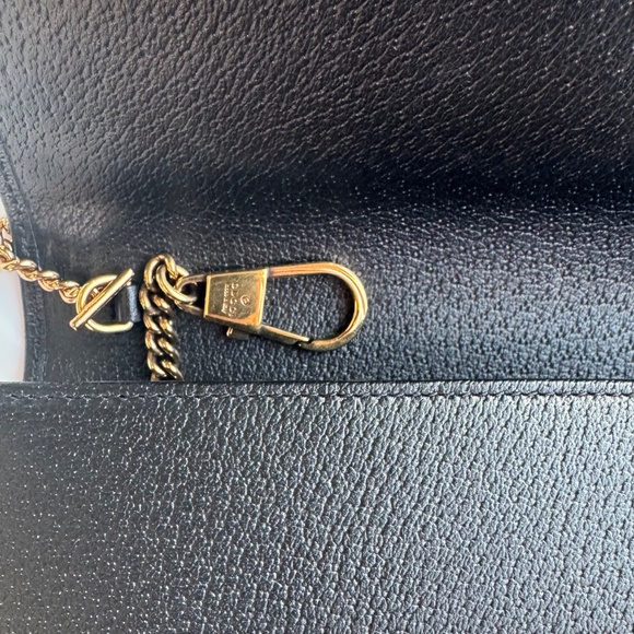 GUCCI 100% Authentic Mini-Bag W/S.G. Diana-BLACK Genuine leather w/Pigprint, NEW - Picture 5 of 9